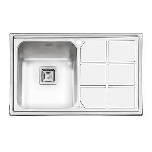 سینک ظرفشویی تو کار چپ مدل PS-1218 پرنیان PARNIAN STEEL